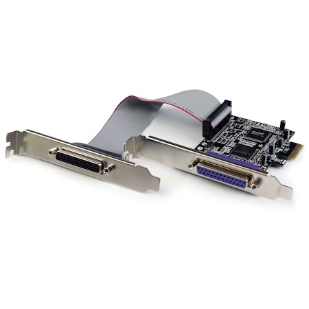 Startech.Com 2Port PCIe Parallel Card - PCI Express Dual Profile 2x DB25F PEX2PECP2